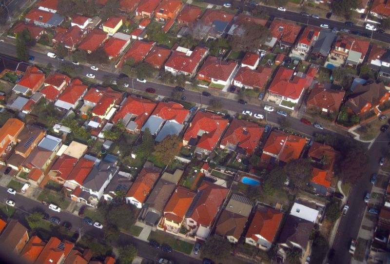 FILE PHOTO: Residential homes can be seen in the inner west suburb of Enmore in Sydney, Australia