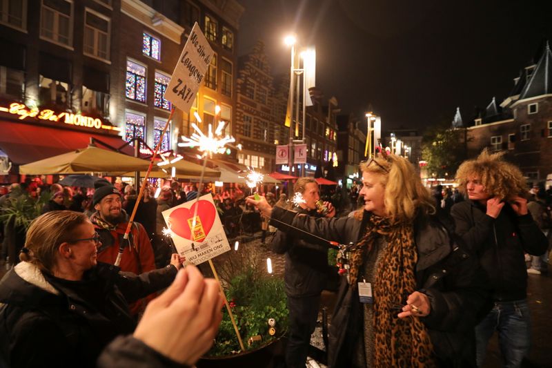 Protest against COVID-19 measures in Amsterdam