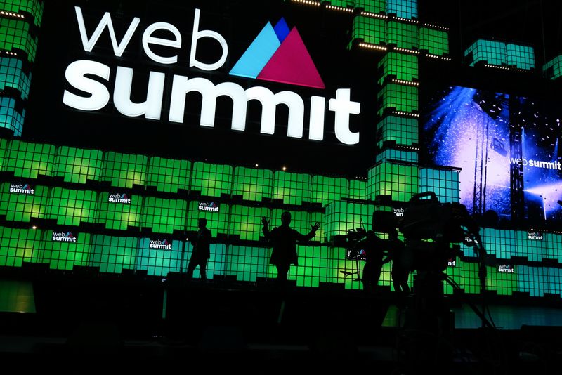 General view of the opening ceremony of Web Summit, Europe's largest technology conference, in Lisbon