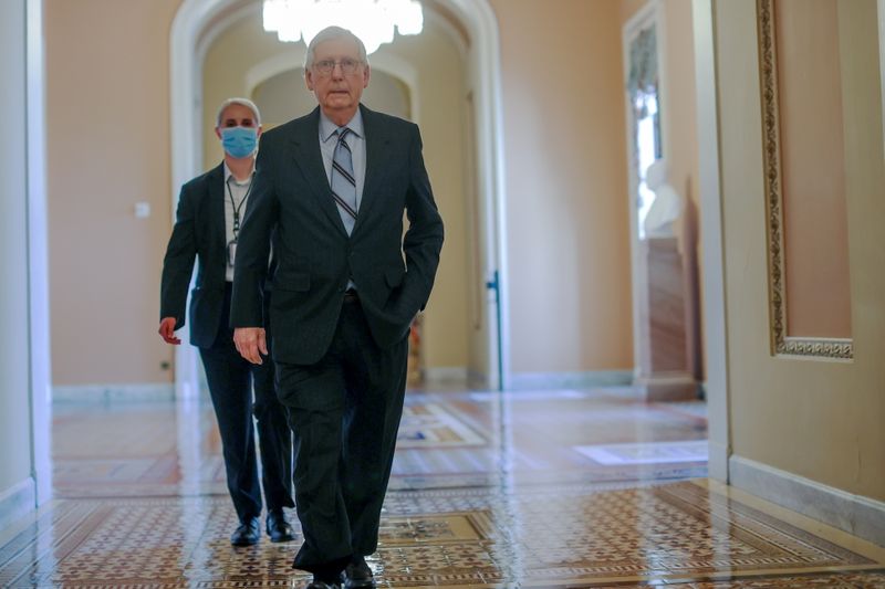 U.S. Senate votes on $1 trillion infrastructure bill on Capitol Hill in Washington