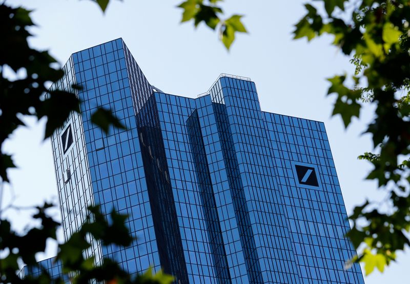 FILE PHOTO: Germany's Deutsche Bank headquarters are pictured in Frankfurt