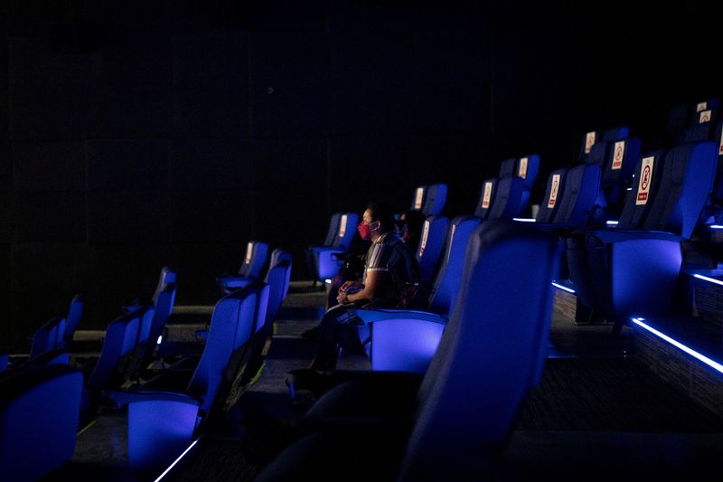 FILE PHOTO: Cinemas in Metro Manila reopen for the first time since pandemic