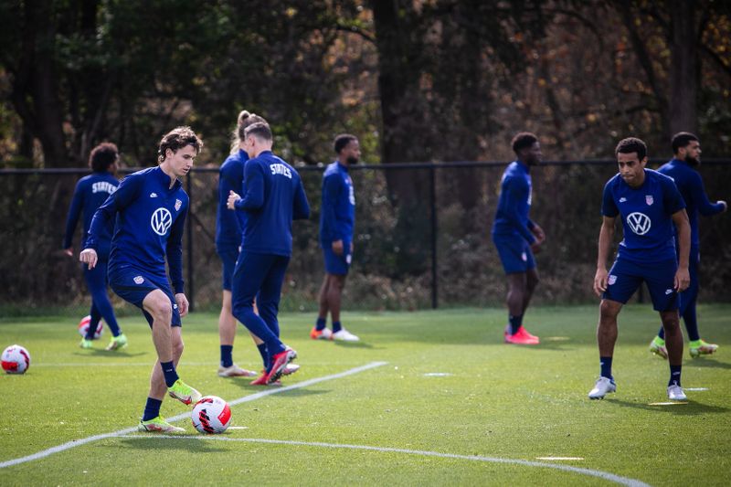 Soccer: FIFA World Cup Qualifier-USA Practice