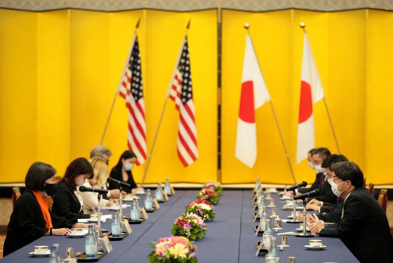 U.S. Trade Representative Katherine Tai meets Japanese Foreign Affairs Minister Yoshimasa Hayashi in Tokyo