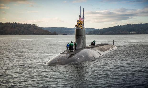U.S. nuclear sub hit underwater mountain in South Chia Sea, Navy says