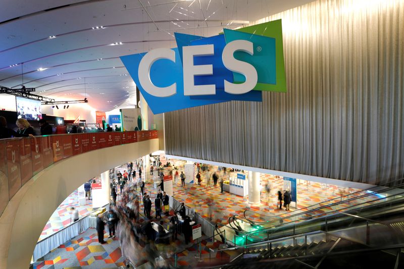 Attendees head into the Sands Expo and Convention Center during the 2020 CES in Las Vegas