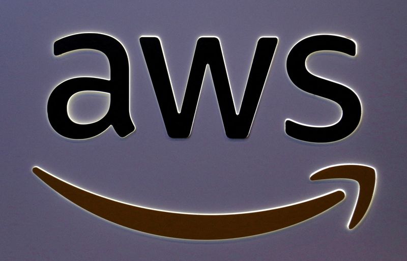 FILE PHOTO: FILE PHOTO: The logo for Amazon Web Services (AWS) is seen in Toronto