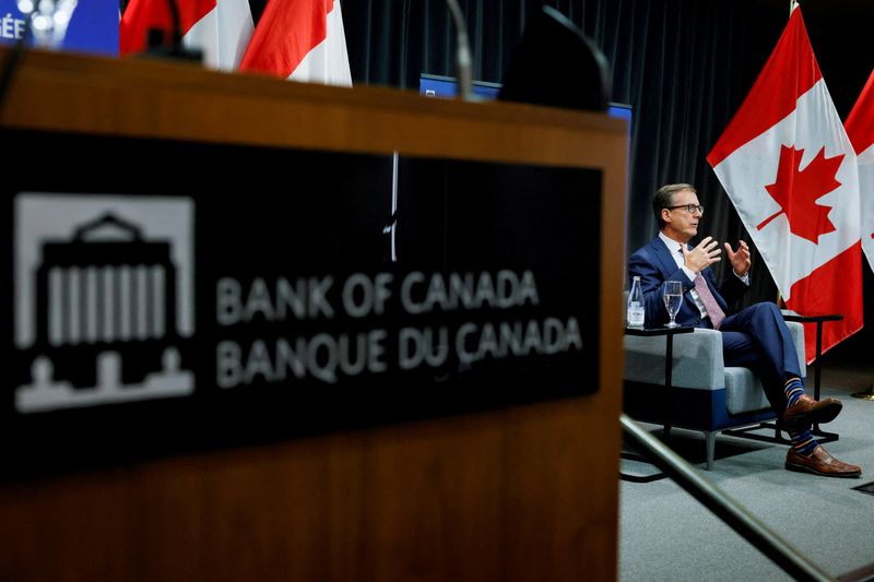 FILE PHOTO: Bank of Canada Governor Tiff Macklem takes part in an event at the Bank of Canada in Ottawa