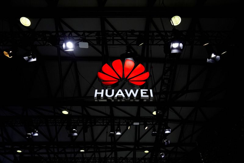 alFILE PHOTO: A Huawei logo is seen at the Mobile World Congress (MWC) in Shanghai