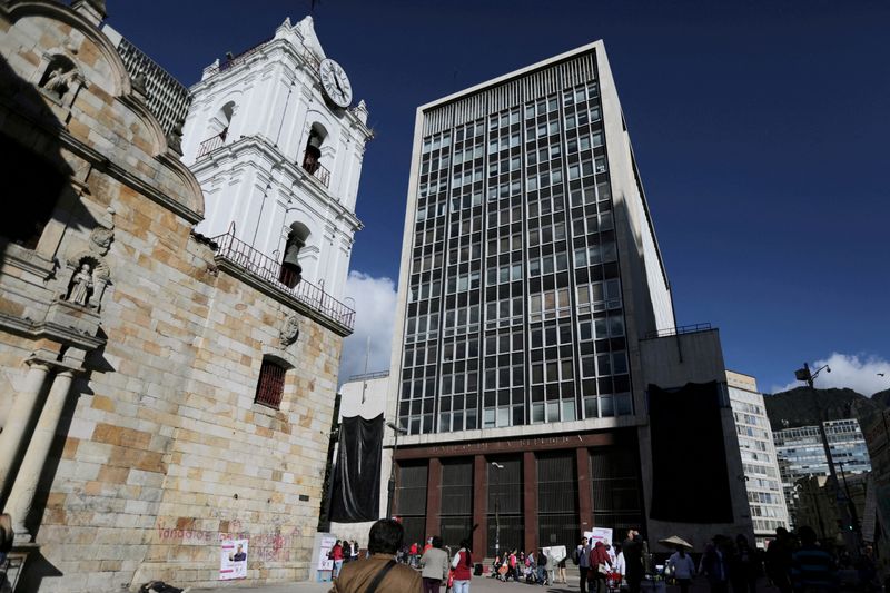 FILE PHOTO: General view of Colombia's central bank in Bogota