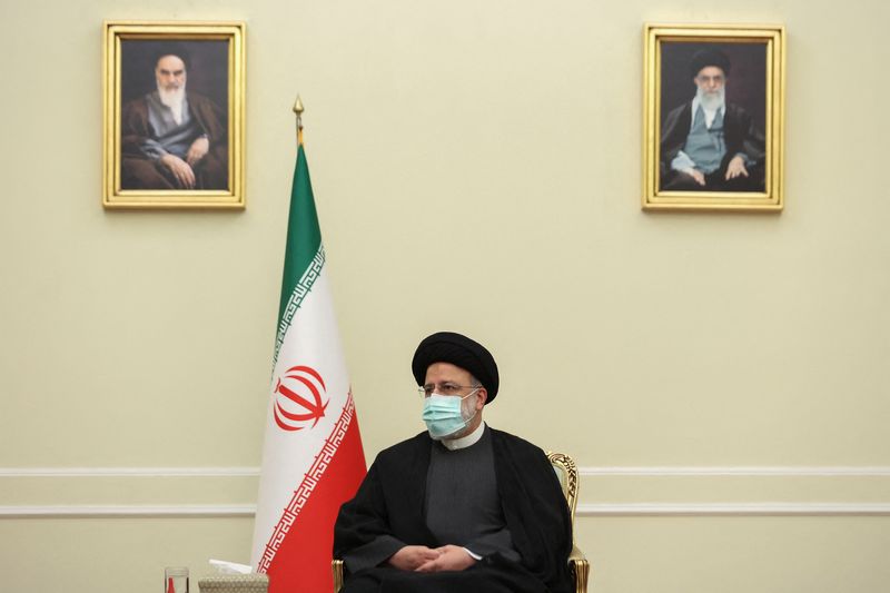Iran's President Ebrahim Raisi meets Syria's Foreign Minister Faisal Mekdad in Tehran