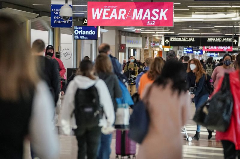 Holiday season at Atlanta airport