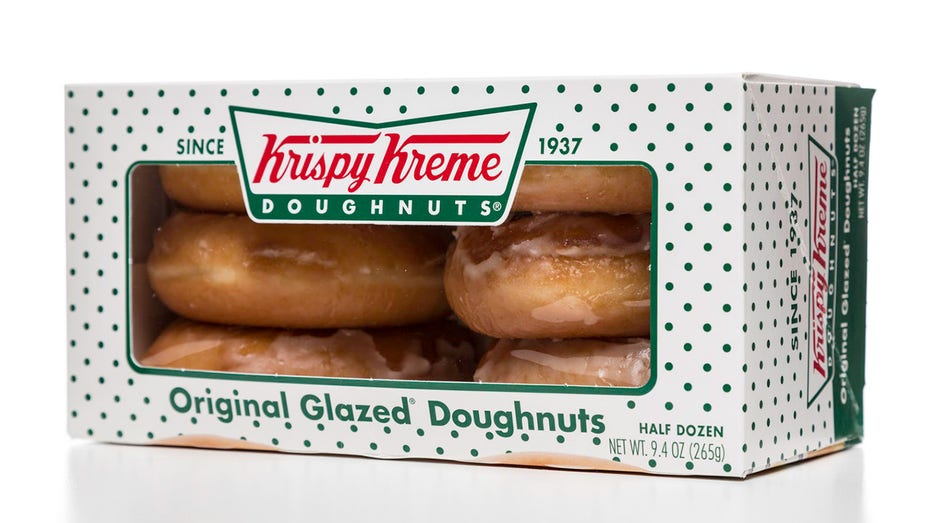 Krispy Kreme original glazed doughnuts half dozen box
