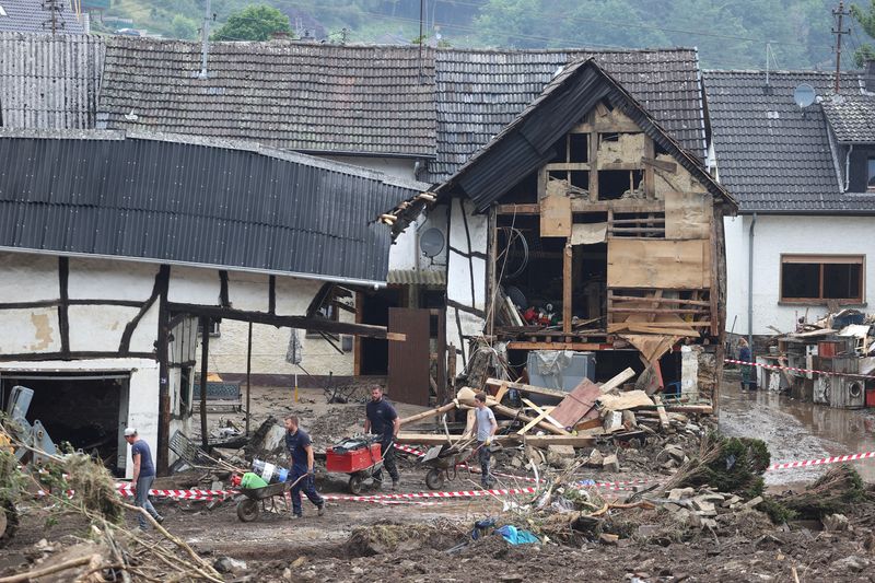 FILE PHOTO: Aftermath of the July extreme weather in Schuld at the Ahr river in Germany