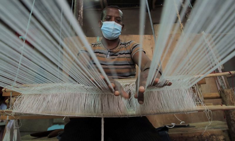 FILE PHOTO: Ethiopian textile factories fear U.S. may suspend trade deal over Tigray, in Addis Ababa