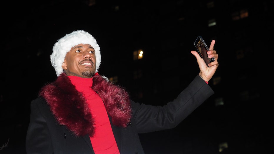 NEW YORK, NEW YORK - NOVEMBER 16: Grand Marshall Nick Cannon at the 28th Annual Harlem Holiday Lights Parade on West 125th Street on November 16, 2021 in New York City. (Photo by Debra L.Rothenberg/Getty Images)