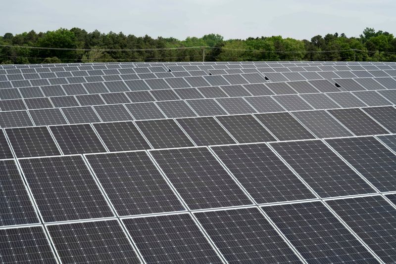 FILE PHOTO: Solar developers look to post-industrial sites for industry's dramatic growth