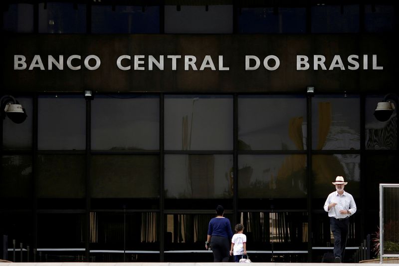 FILE PHOTO: FILE PHOTO: The central bank headquarters building is seen in Brasilia