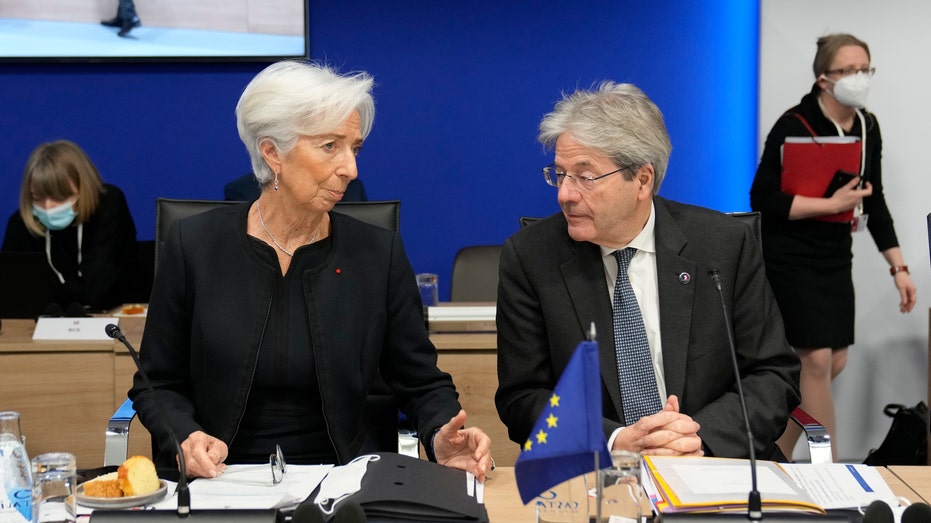 Christine Lagarde Paolo Gentiloni