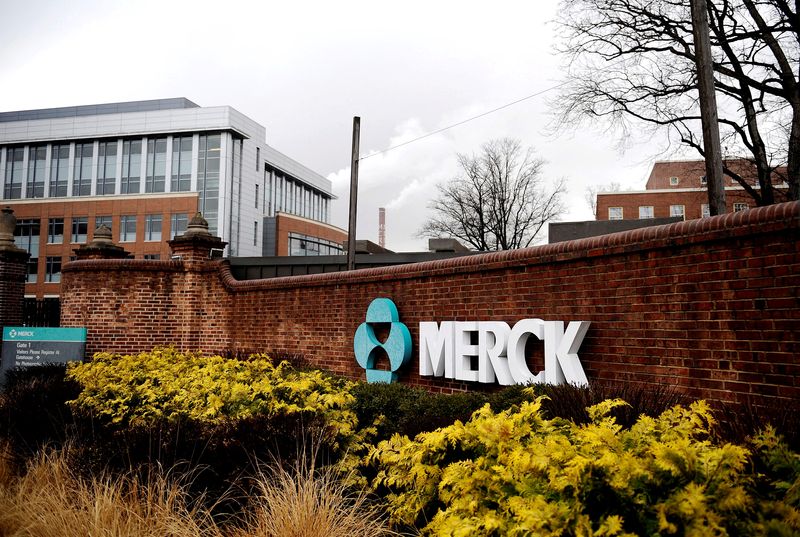 FILE PHOTO: A view of the Merck & Co. campus in Linden, New Jersey