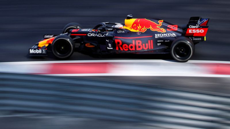 FILE PHOTO: Formula One F1 - Young Driver Test - Yas Marina Circuit, Abu Dhabi, United Arab Emirates - December 14, 2021 Red Bull's Max Verstappen during testing