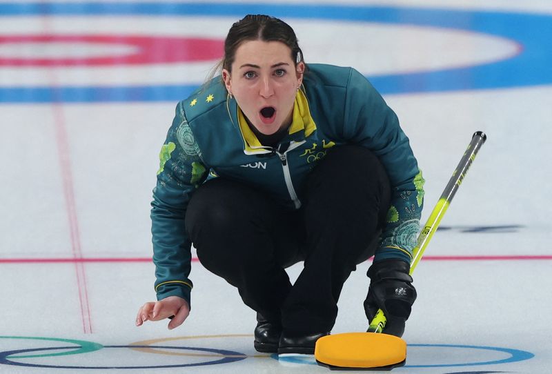 Curling - Mixed Doubles Round Robin Session 7 - Australia v Norway