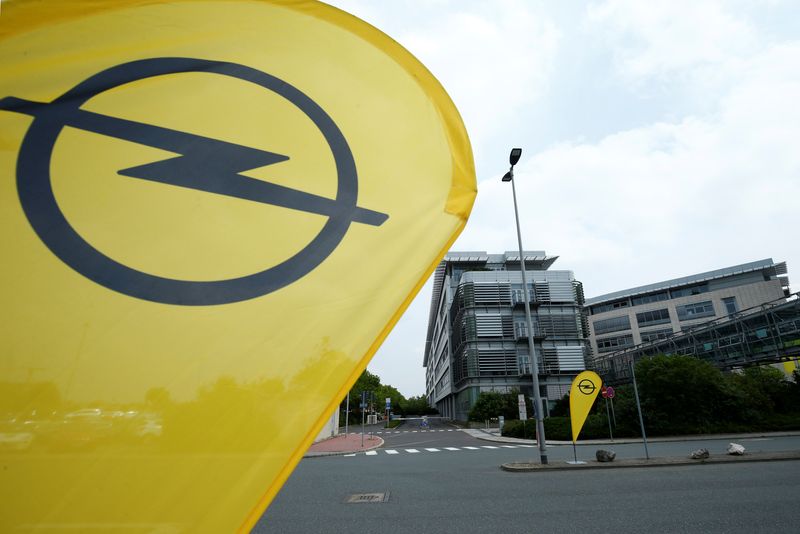 The Opel headquarters are pictured during the TechDay Opel in Ruesselsheim