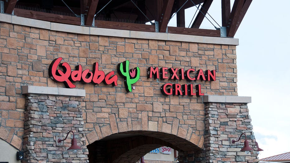 Qdoba mexican grill sign on their restaurant