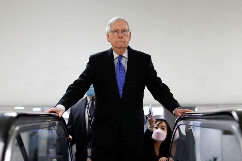 FILE PHOTO: U.S. Senate Minority Leader McConnell on Capitol Hill in Washington