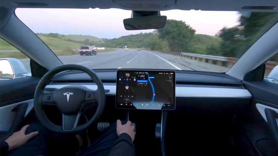 Tesla's Full Self-Driving beta software allows a vehicle to handle most of the driving under human supervision.