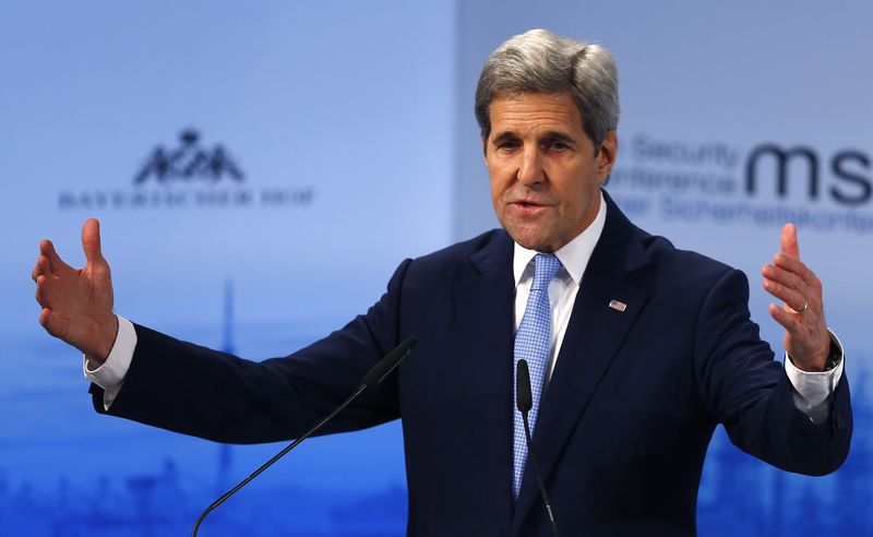 U.S. Secretary of State Kerry delivers a speech at the Munich Security Conference in Munich