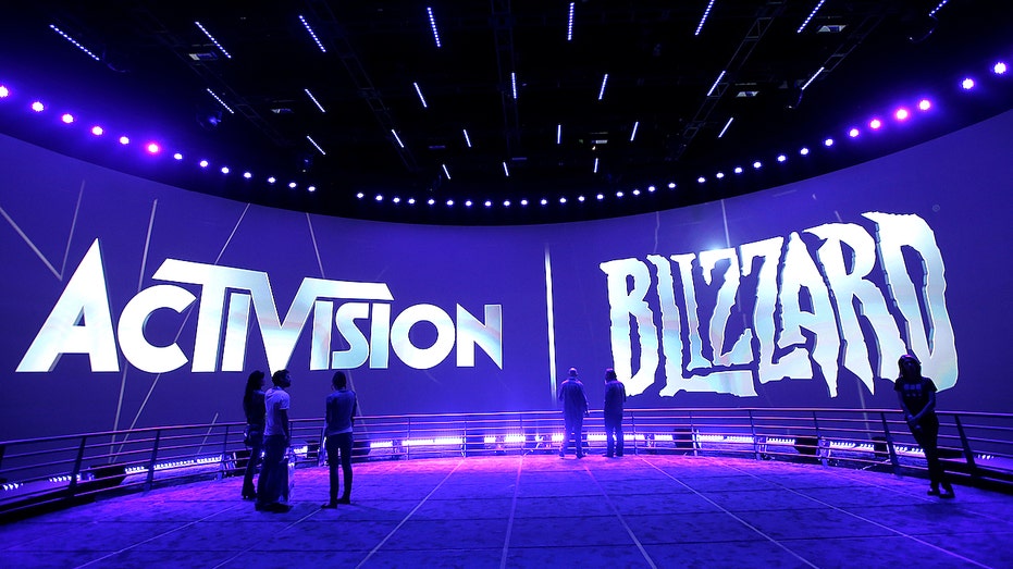 The Activision Blizzard Booth during the Electronic Entertainment Expo in Los Angeles.