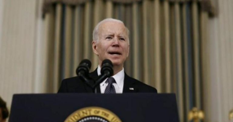 Biden says Putin remark was about “moral outrage”