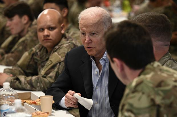 Biden visits troops in Poland, will meet with Ukrainian refugees
