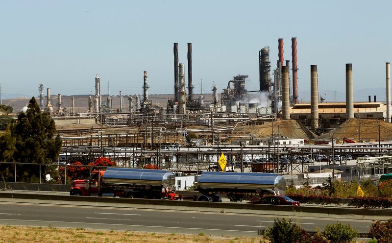 FILE PHOTO: Chevron Corp's refinery in Richmond, California