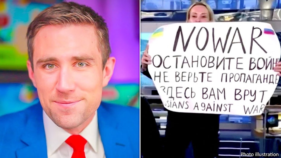 Marina Ovsyannikova, of Russia’s state-owned Channel One, received a fine of 30,000 rubles Tuesday after she walked into a live set with a sign reading "Stop the war! Don’t believe propaganda! They’re lying to you here!"