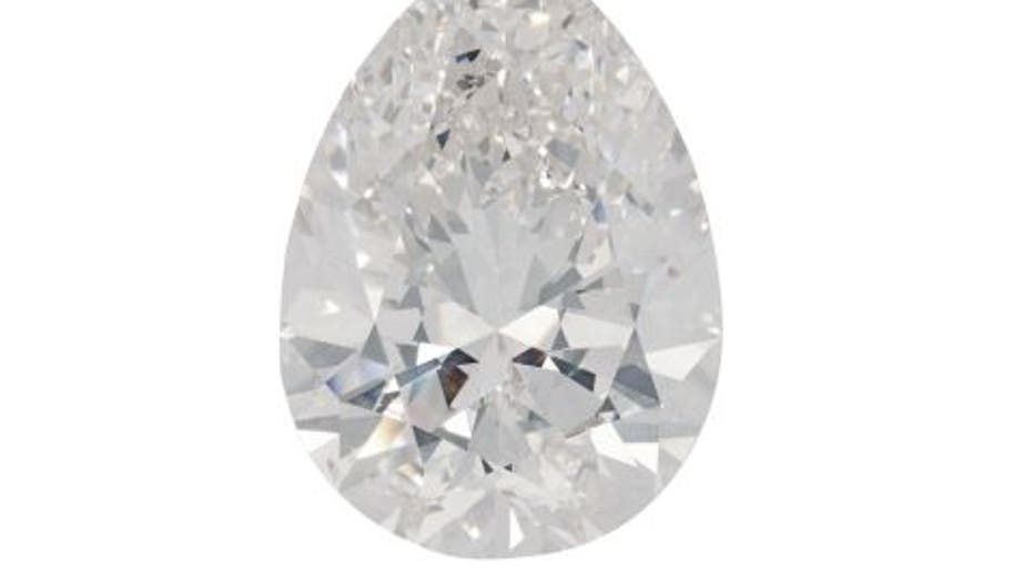 228-carat pear-shaped diamond sold at Christie’s auction