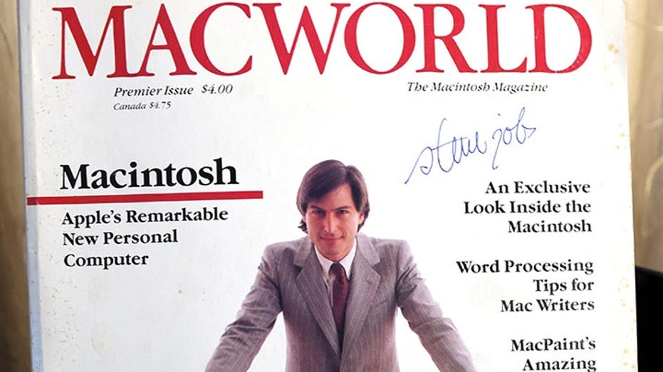 A 1984 Steve Jobs signed Macworld magazine