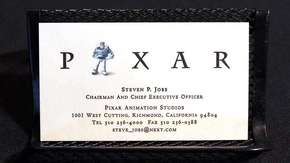 Steve Jobs Pixar business card