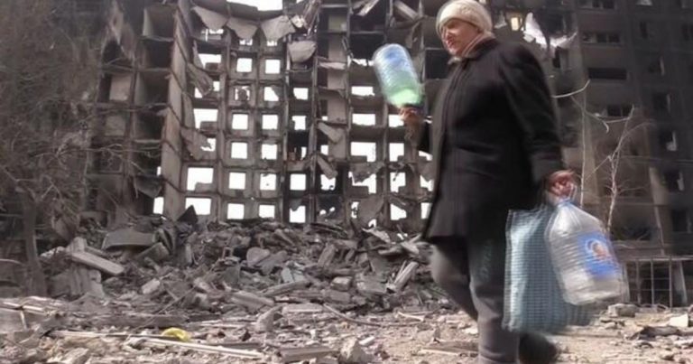 Russian barrage continues across Ukraine as civilians flee