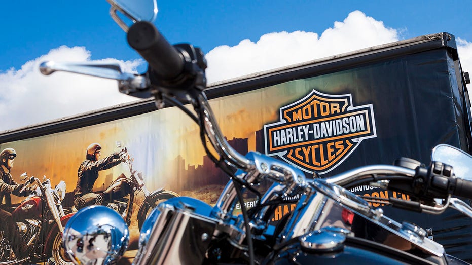 Custom Harley Davidson Motorbike.