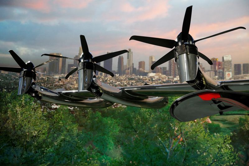 FILE PHOTO: Flying taxi company Archer Aviation unveils all-electric aircraft in Los Angeles