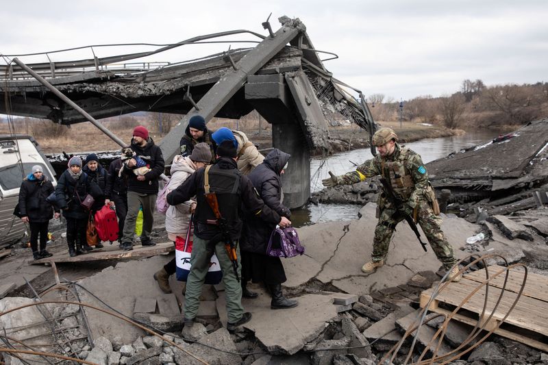 Russia's invasion on Ukraine continues, in Irpin