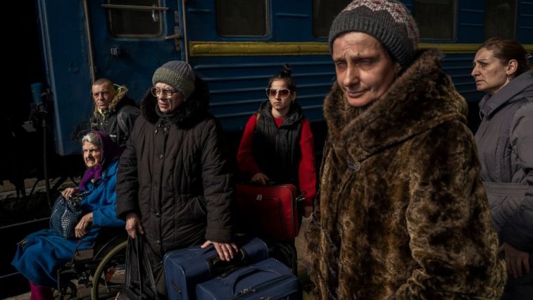 Ukrainian refugees speak of bombs, half-empty cities, hunger
