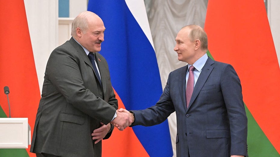 Russian President Vladimir Putin and Belarusian President Alexander Lukashenko