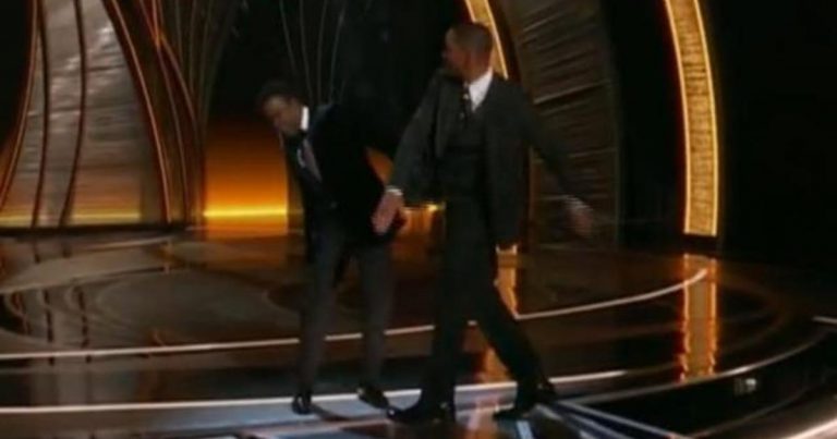 Will Smith slaps Chris Rock on stage at Oscars