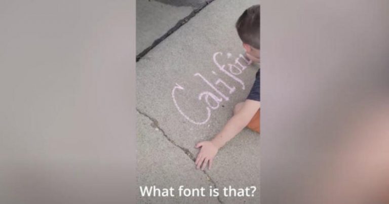 5-year-old recreates fonts in handwriting