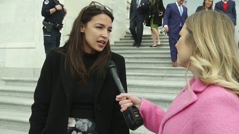 Rep. Alexandria Ocasio-Cortez, D-N.Y., spoke with FOX Business' Hillary Vaughn on President Biden and student loan forgiveness, Friday, April 1, 2022. 