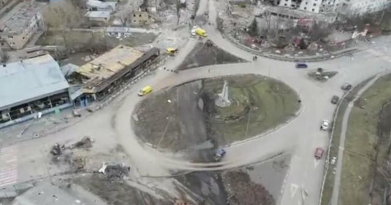 Footage shows destruction in Kyiv region following Russian occupation