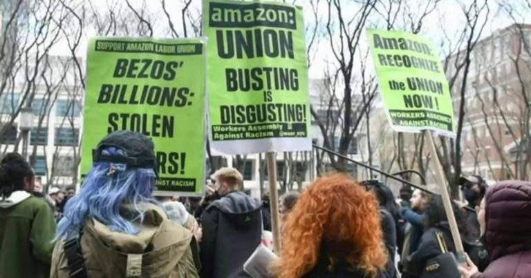Leader of Amazon workers’ union talks about NYC success